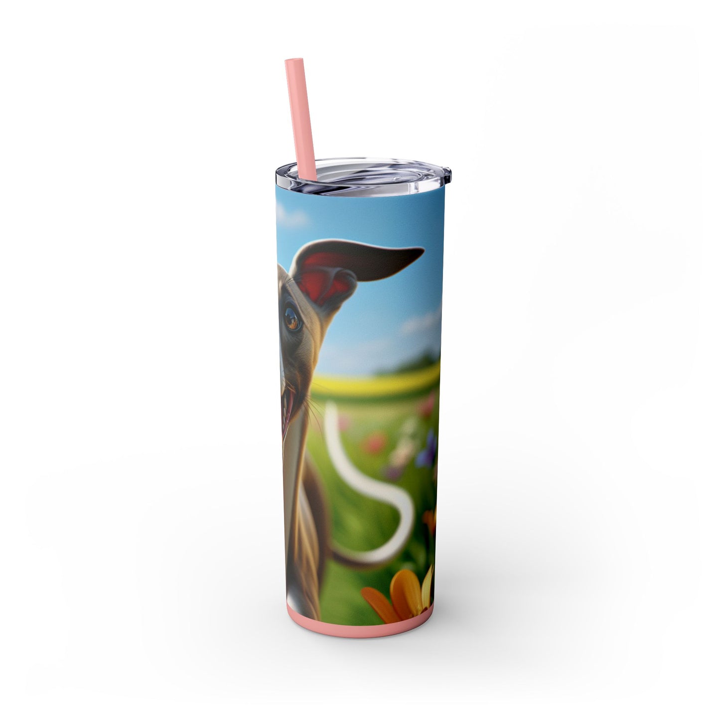 Whippet Skinny Tumbler with Straw, 20oz