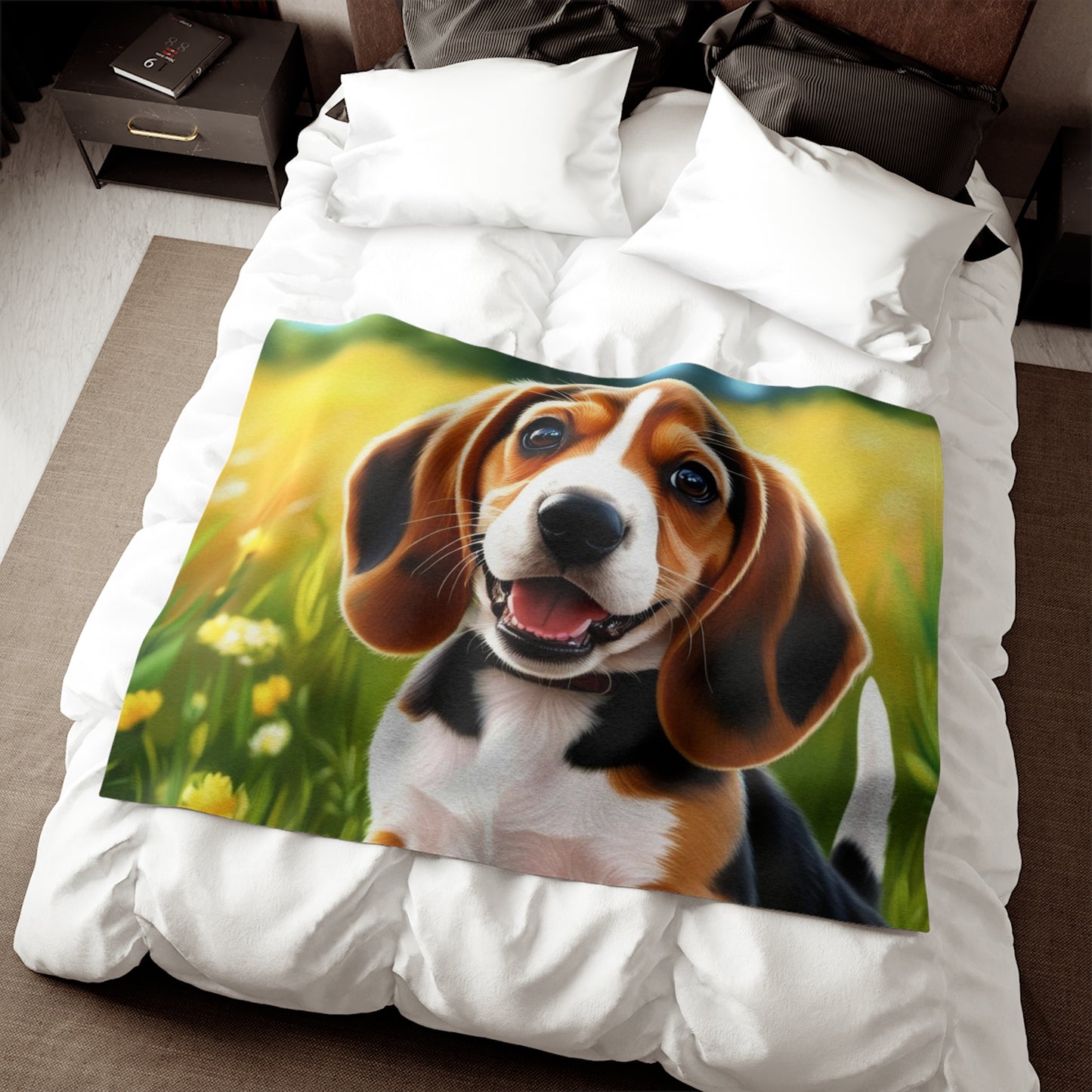 Beagle Sweatshirt Blanket