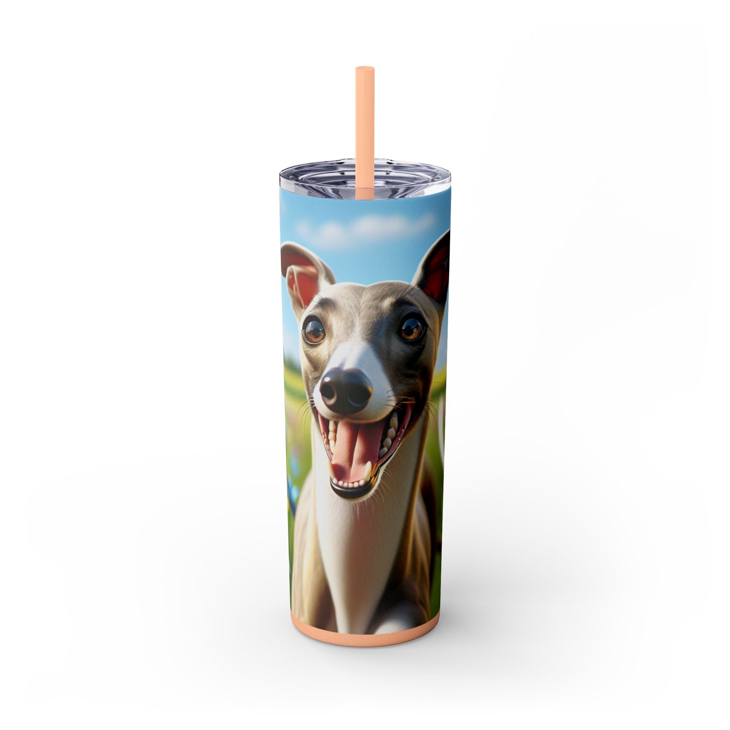 Whippet Skinny Tumbler with Straw, 20oz