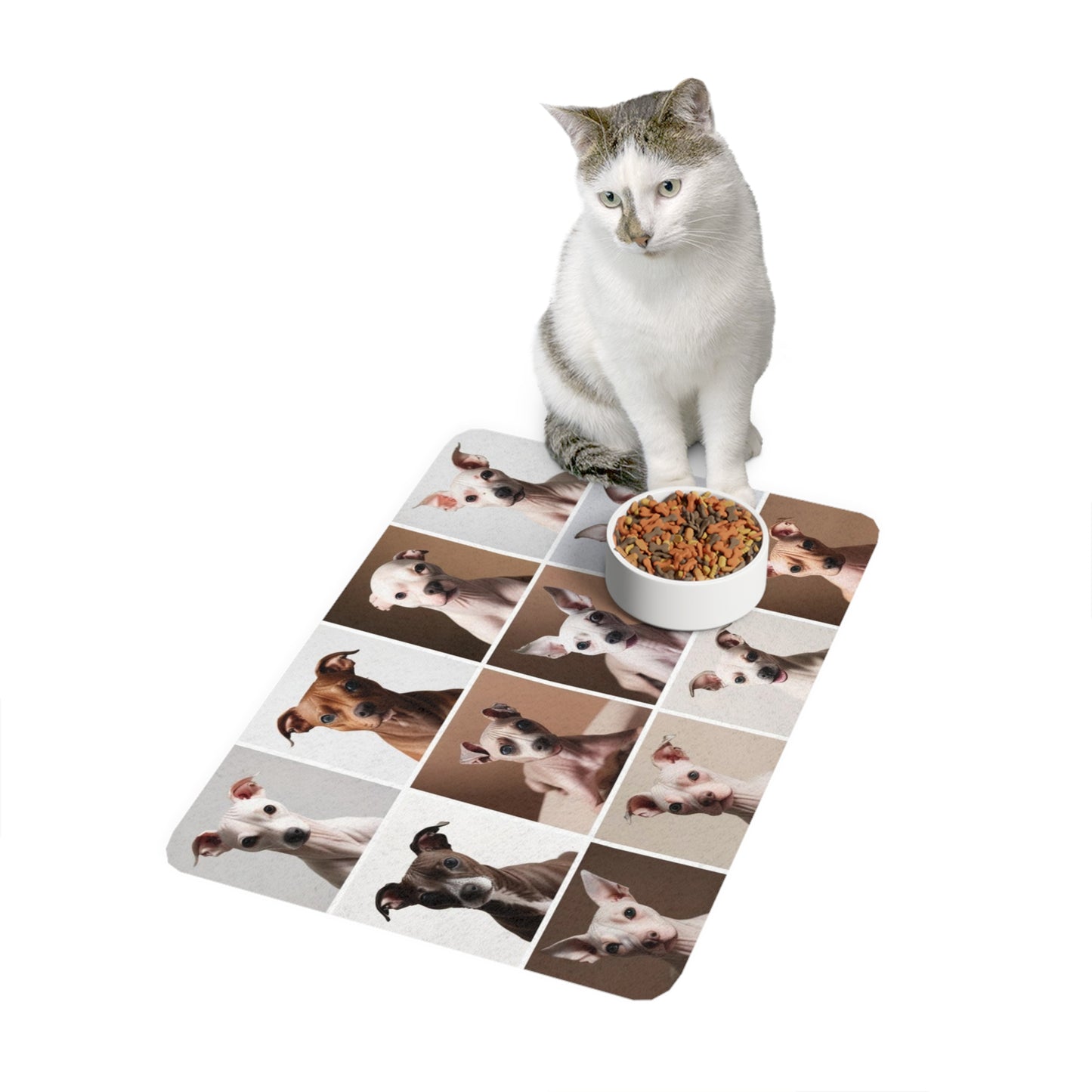 Pet Food Mat (12x18) - Hairless Dogs