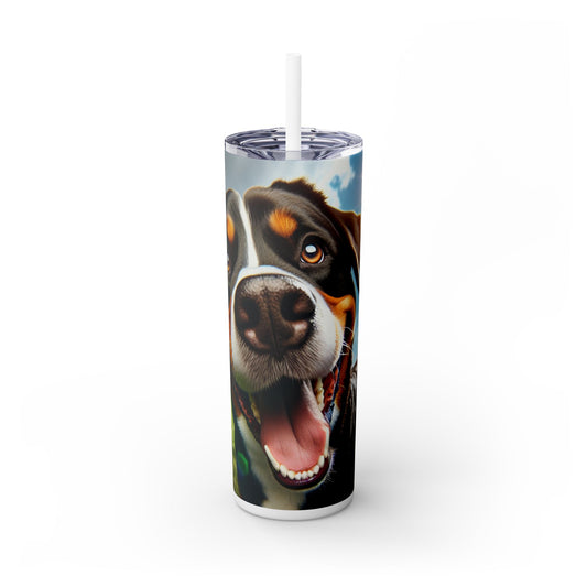 Greater Swiss Mountain Dog Tumbler with Straw, 20oz