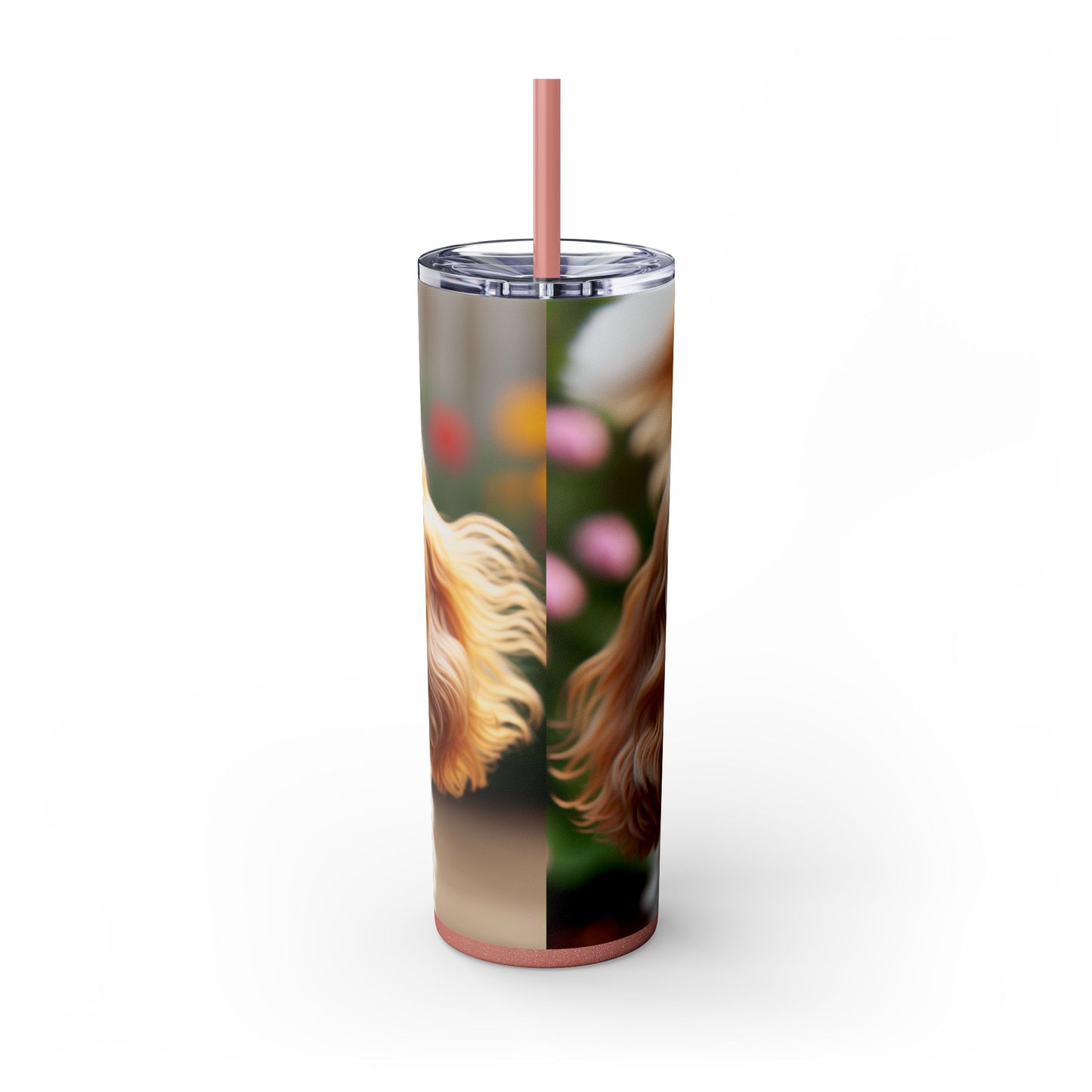 Skinny Tumbler with Straw – 20 oz Stainless Steel Cup