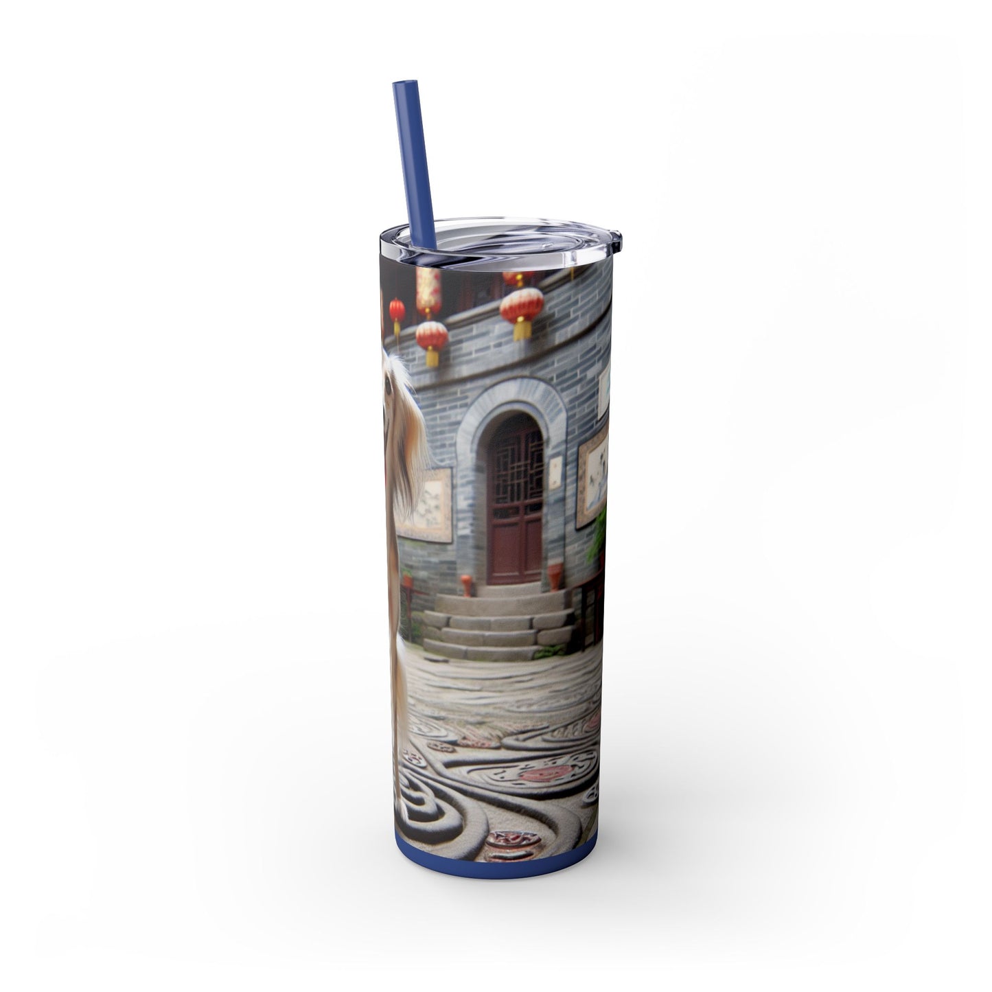 Gobelet Saluki chinois avec paille, 590 ml