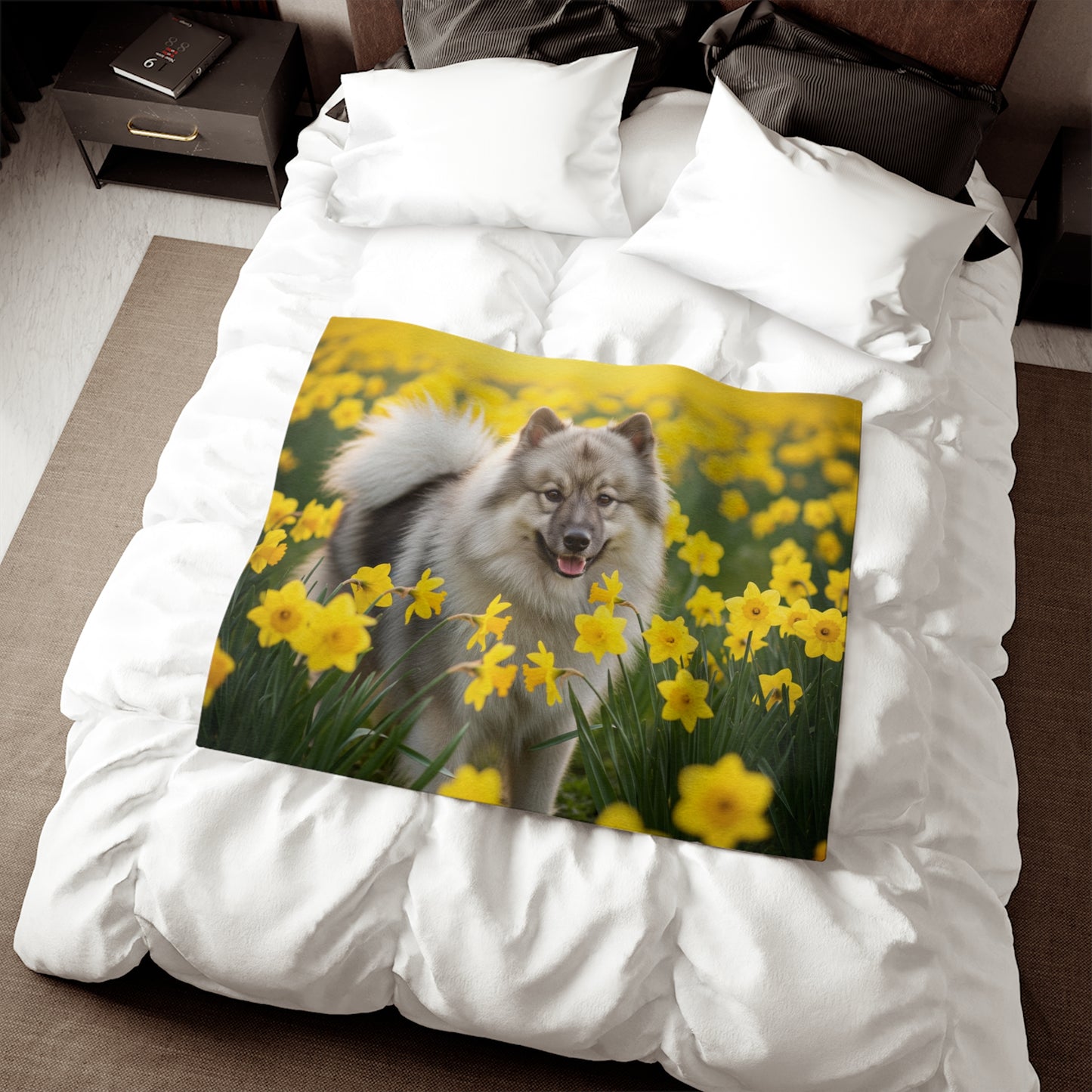 Manta de sudadera Keeshond