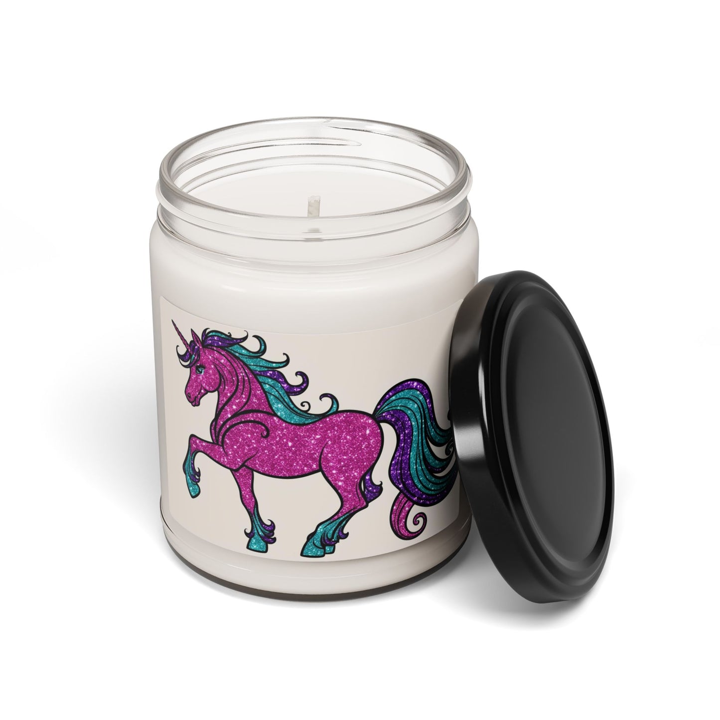 Glittery Psychedelic Unicorn- Scented Soy Candle, 9oz