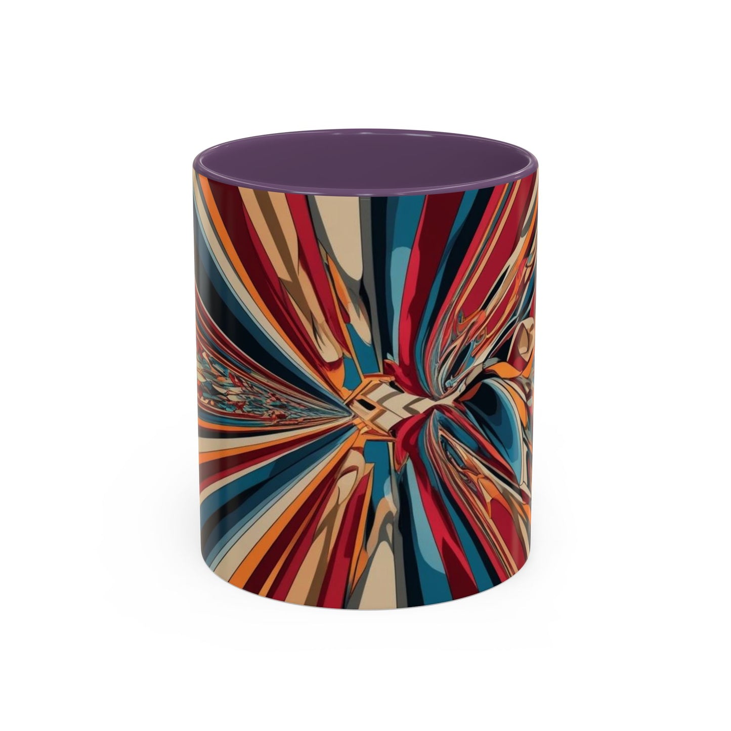 Optical Illusion Accent Mug – Ceramic Coffee Cup