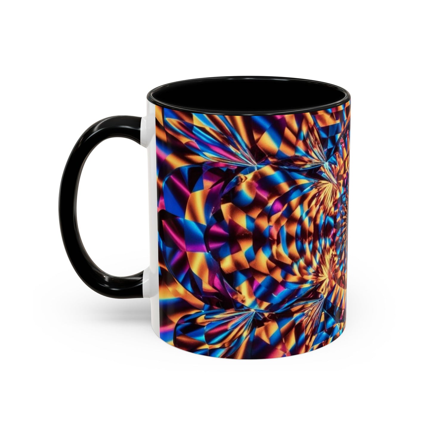 Optical Illusion Accent Mug – Ceramic Coffee Cup