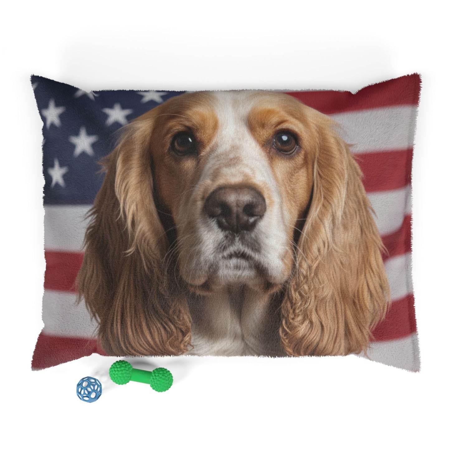 American Cocker Spaniel Patriotic Pet Bed