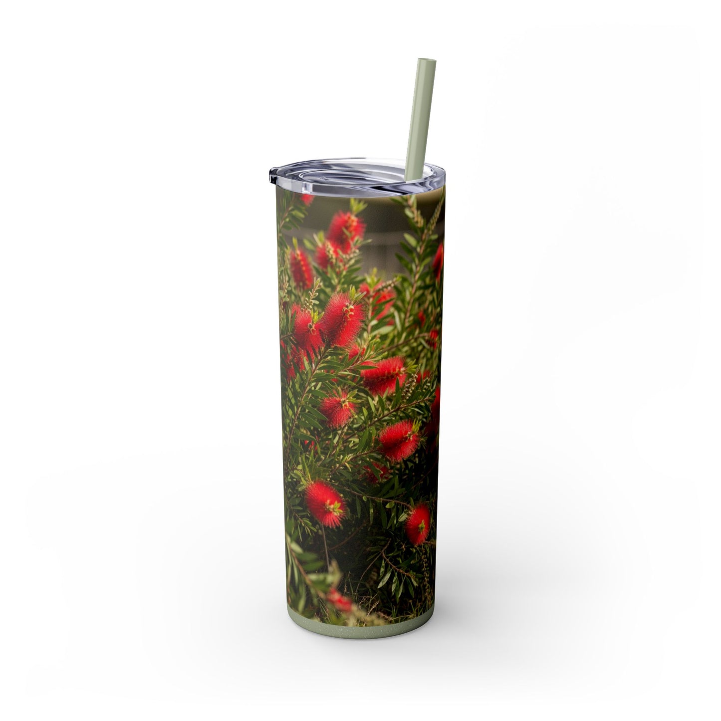 Australian Cattle Dog Skinny Tumbler with Straw, 20oz