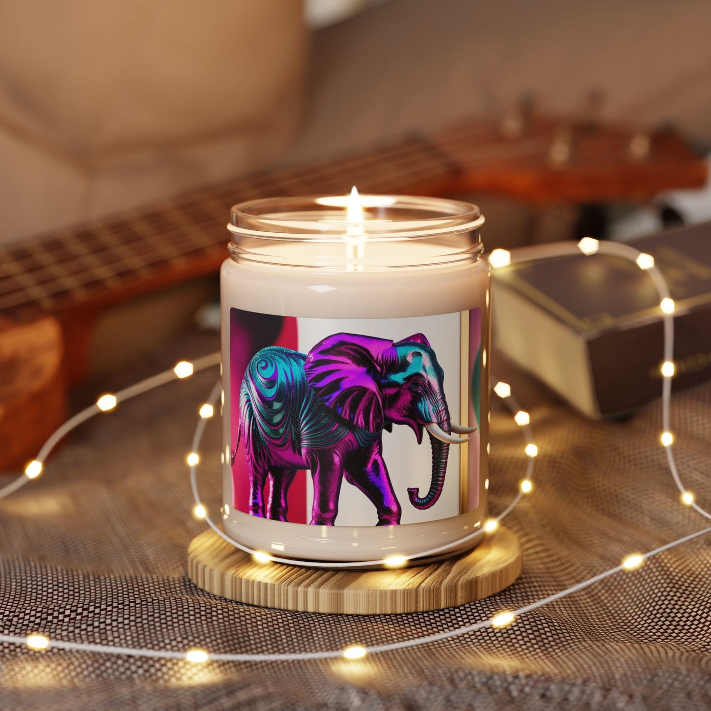 Psychedelic Elephant- Scented Soy Candle, 9oz