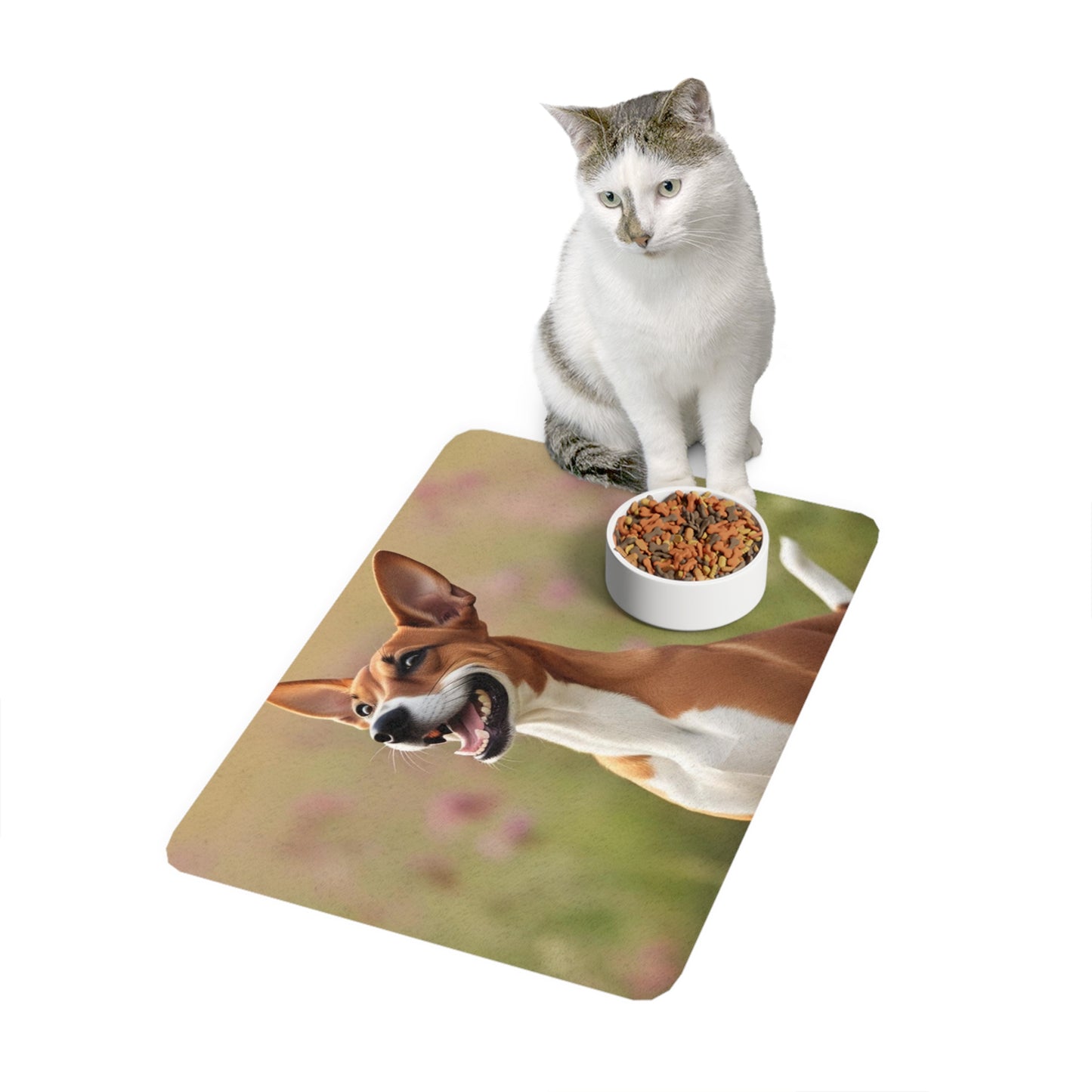 Pet Food Mat (12x18) - Basenji