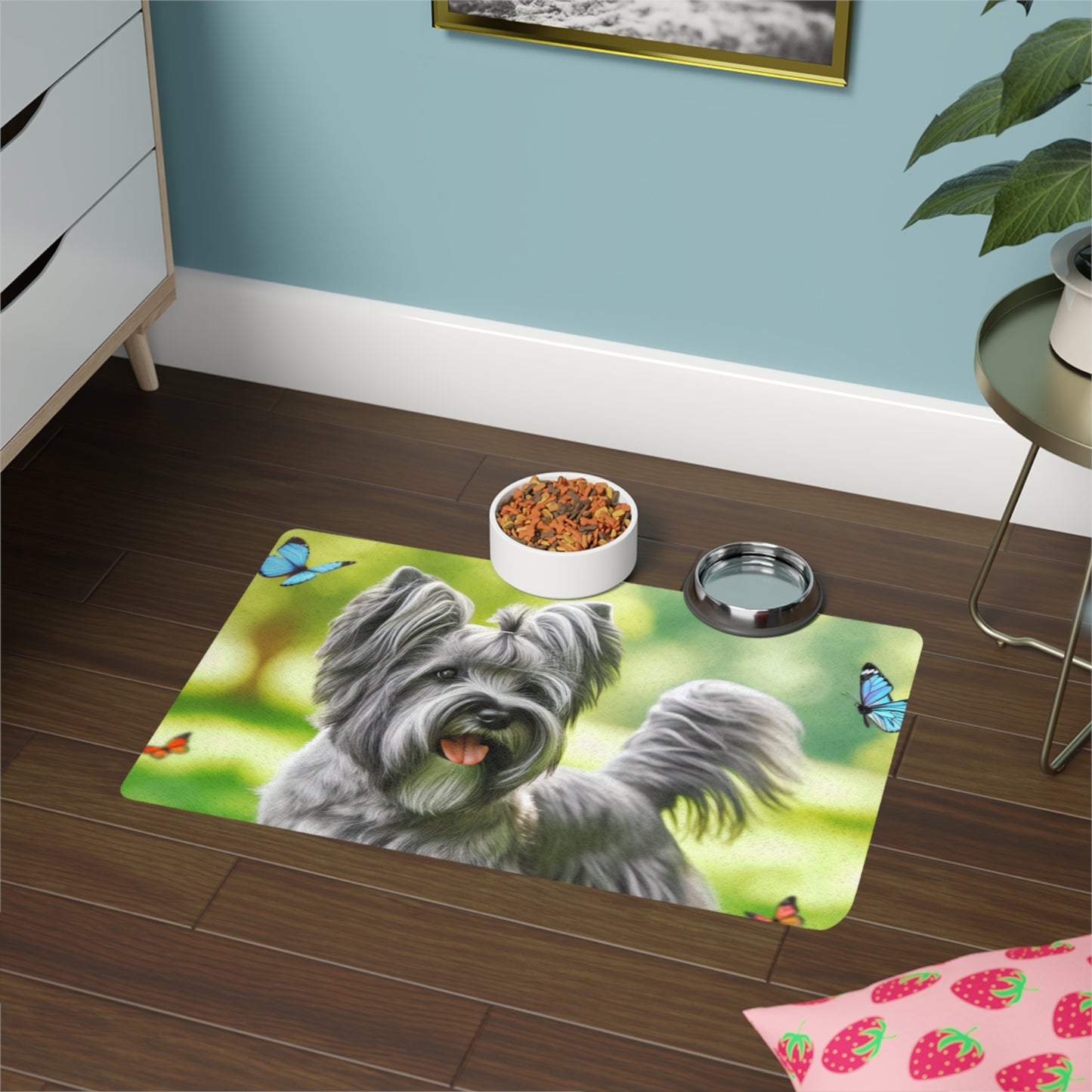 Pet Food Mat (12x18) - Skye Terrier