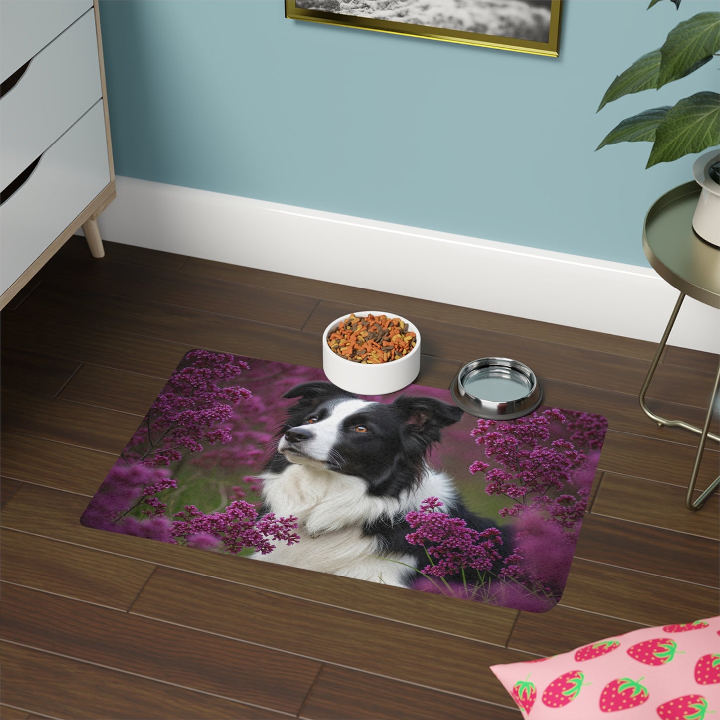 Pet Food Mat (12x18) - Border Collie