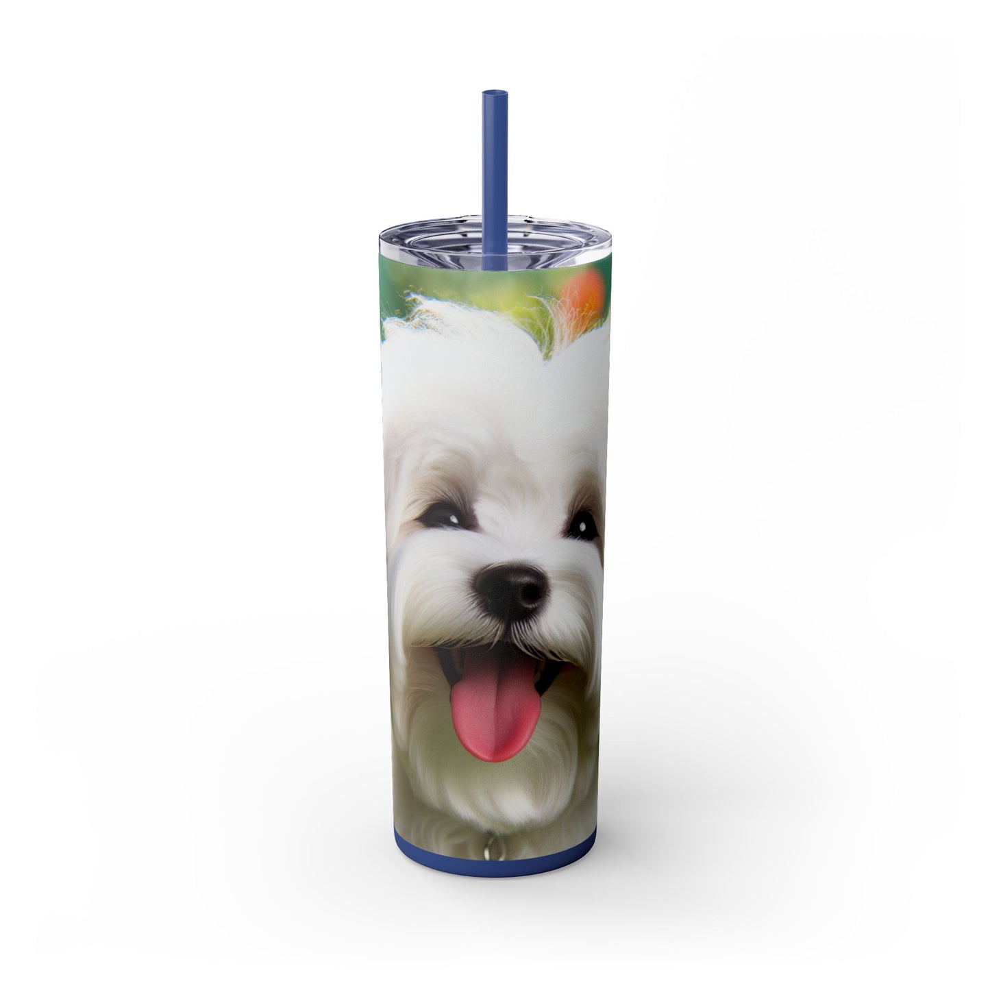 Skinny Tumbler with Straw – 20 oz Stainless Steel Cup