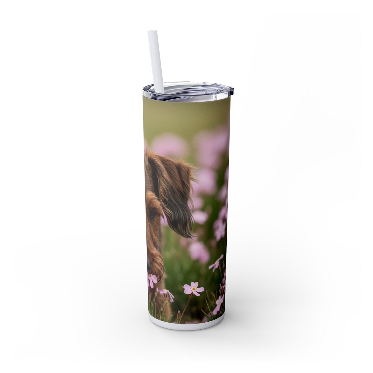 Gobelet isotherme Cesky Terrier avec paille, 590 ml
