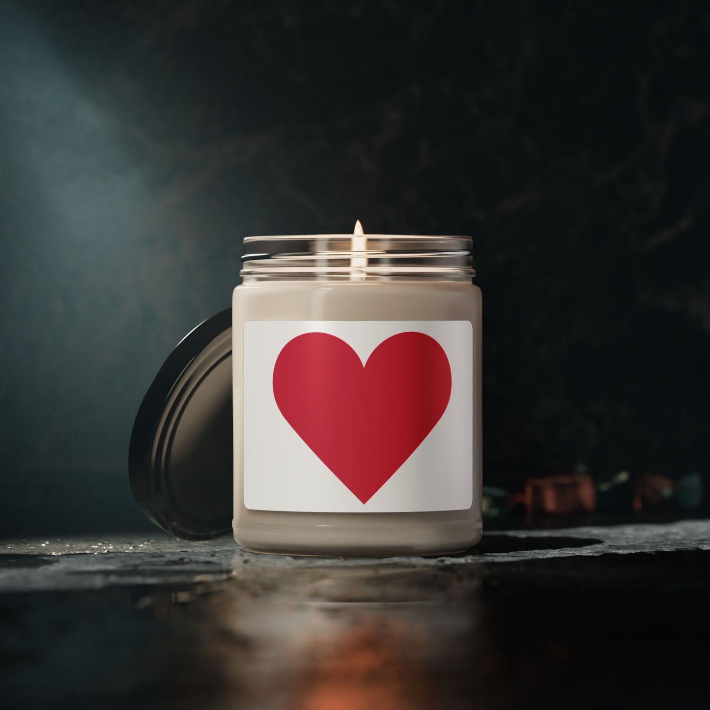 Red Heart- Scented Soy Candle, 9oz