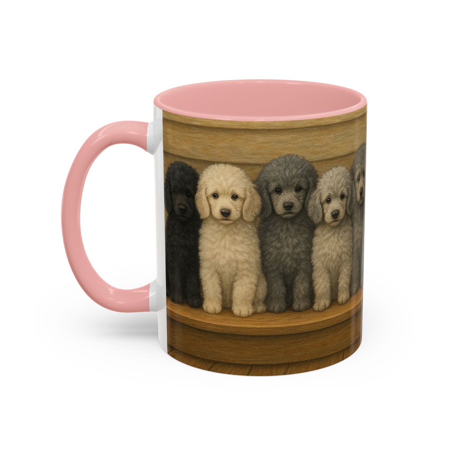 Mug à café décoratif avec motif chiots caniches - Cadeau idéal pour les amoureux des chiens