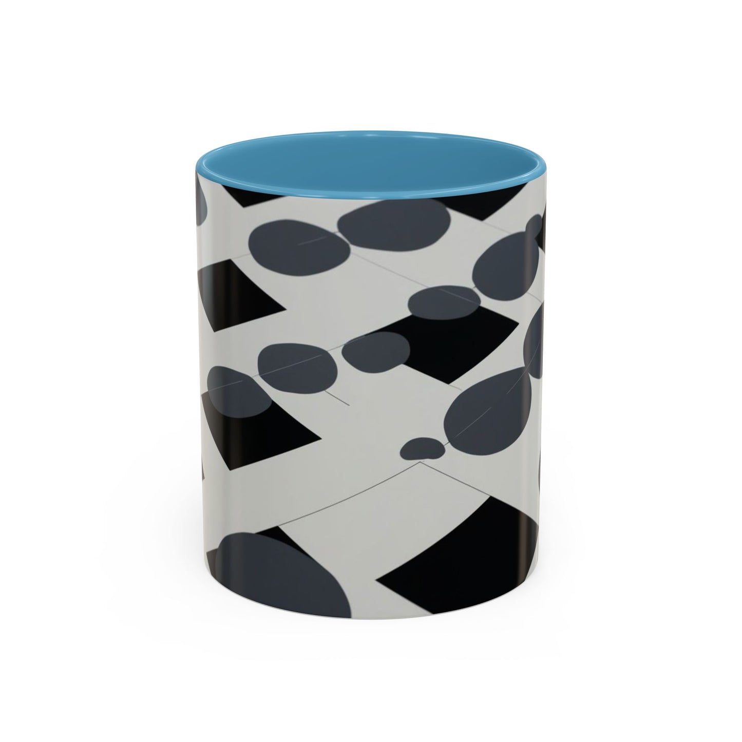 Optical Illusion Accent Mug – Ceramic Coffee Cup