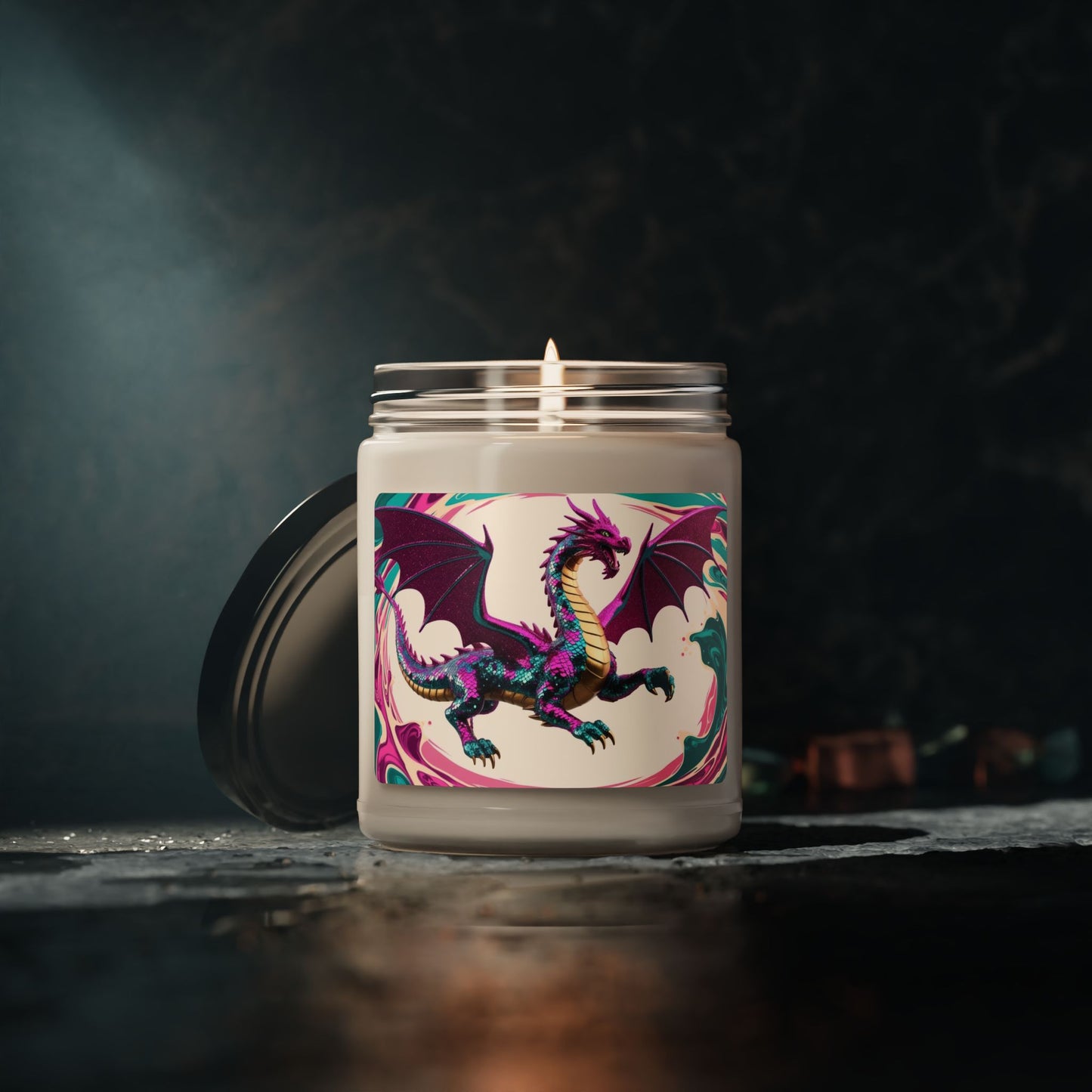 Glittery Dragon- Scented Soy Candle, 9oz