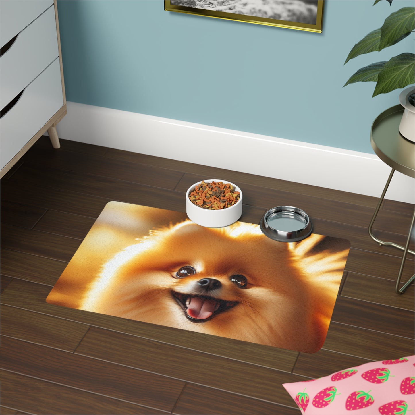 Pet Food Mat (12x18) - Pomeranian