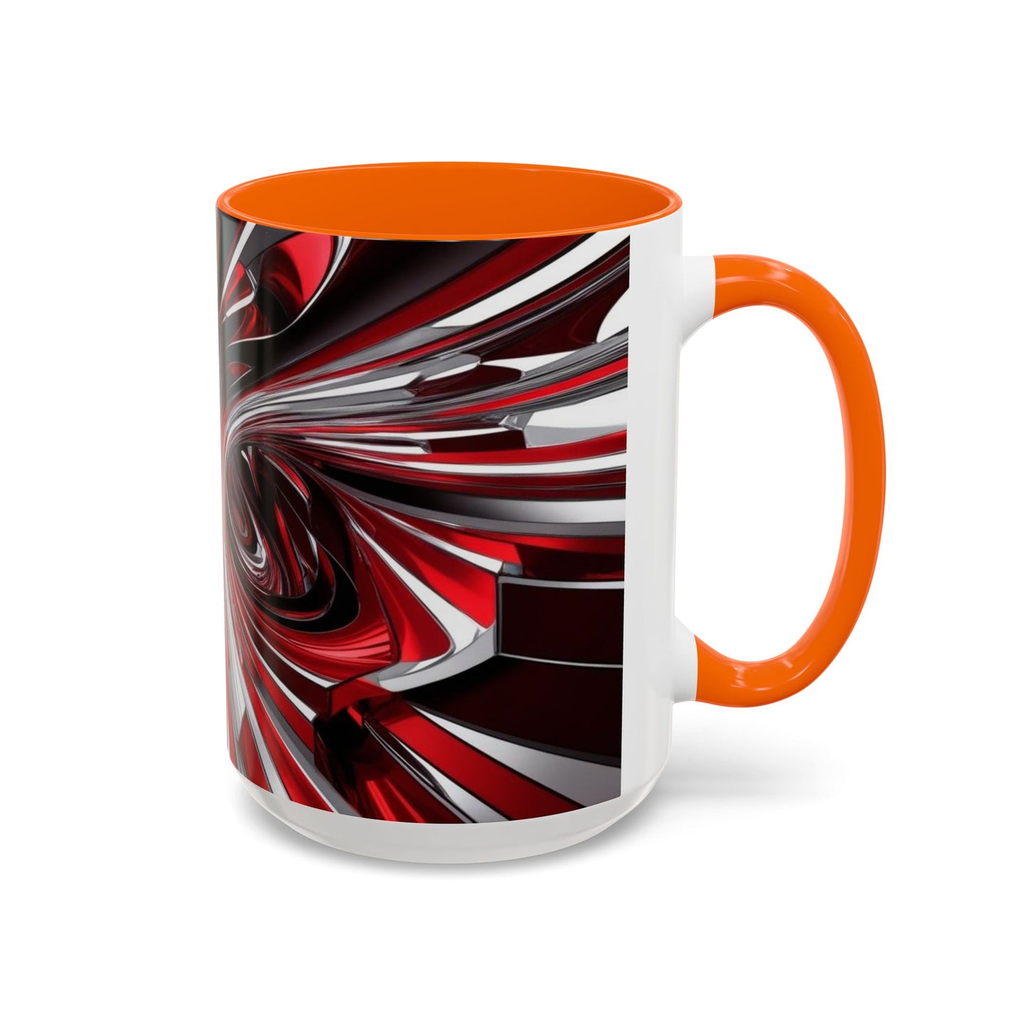 Optical Illusion Accent Mug – Ceramic Coffee Cup