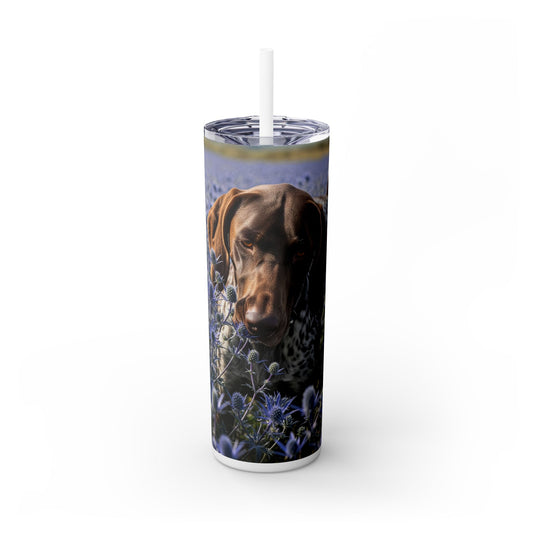 German Shorthaired Pointer Tumbler with Straw, 20oz