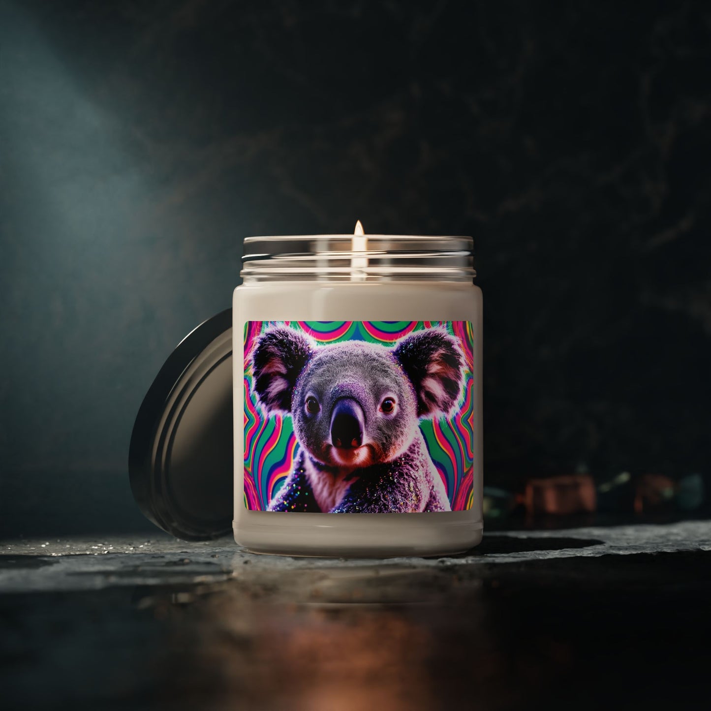 Psychedelic Koala- Scented Soy Candle, 9oz