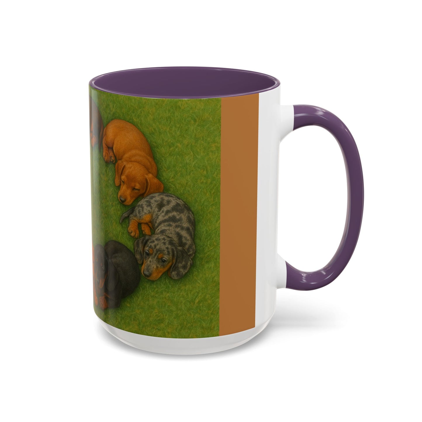 Dachshund puppies Accent Coffee Mug - Perfect Gift for Dog Lovers