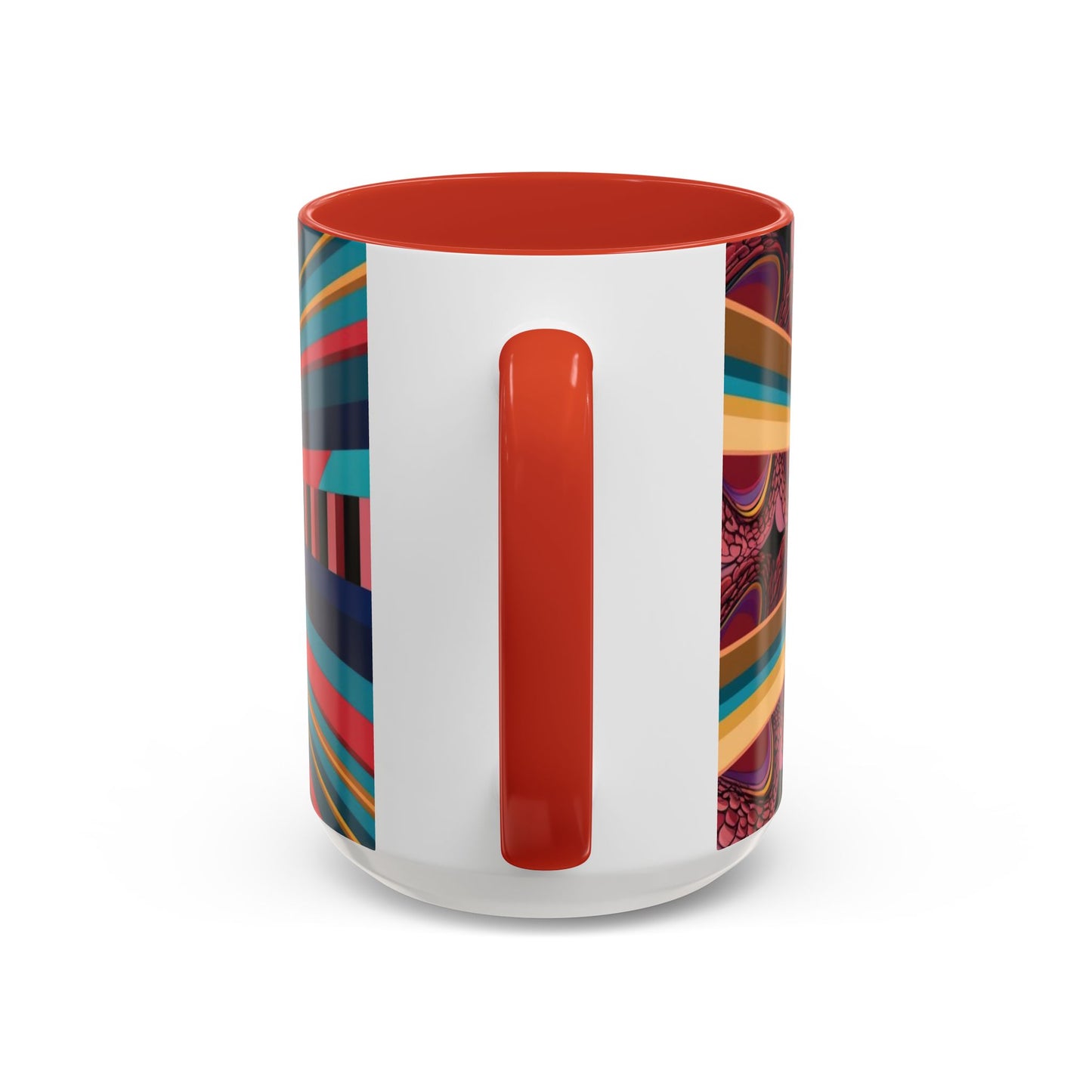Optical Illusion Accent Mug – Ceramic Coffee Cup