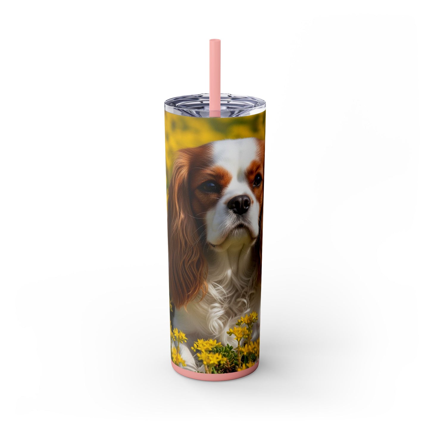 Skinny Tumbler with Straw – 20 oz Stainless Steel Cup