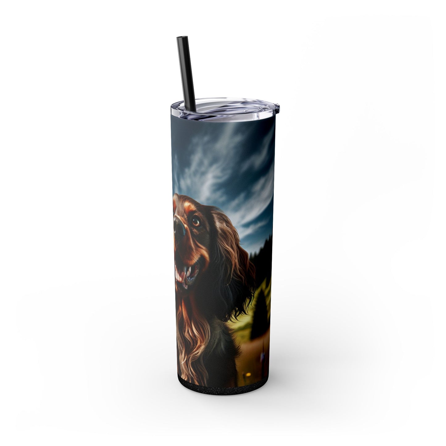 Skinny Tumbler with Straw – 20 oz Stainless Steel Cup