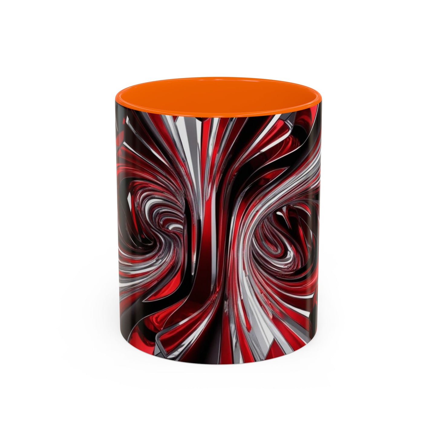 Optical Illusion Accent Mug – Ceramic Coffee Cup