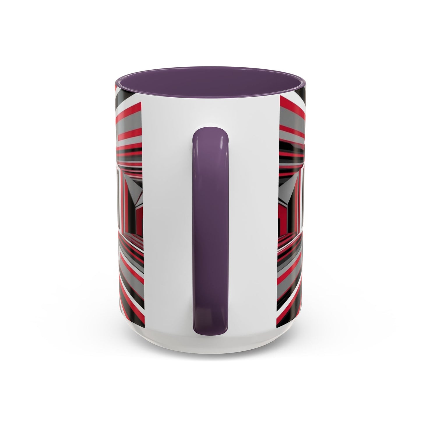 Optical Illusion Accent Mug – Ceramic Coffee Cup