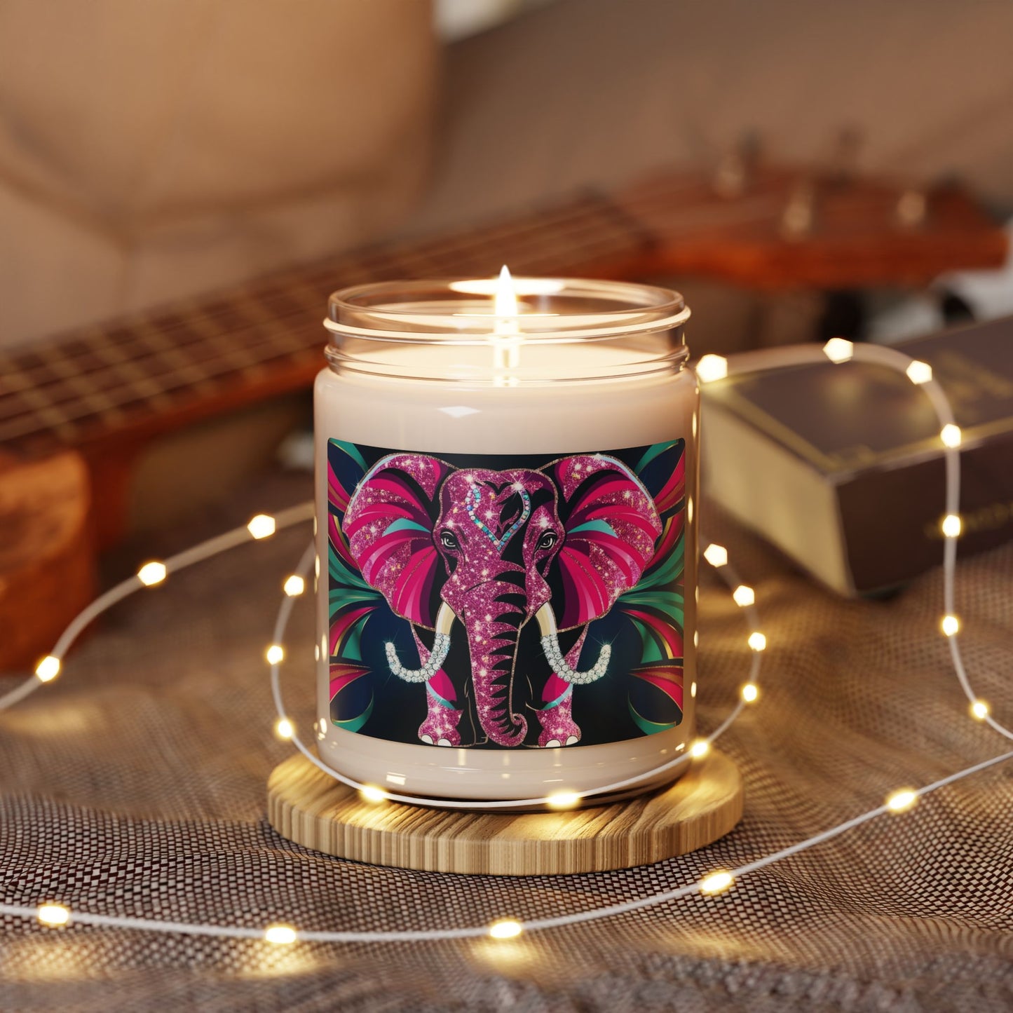 Psychedelic Elephant- Scented Soy Candle, 9oz