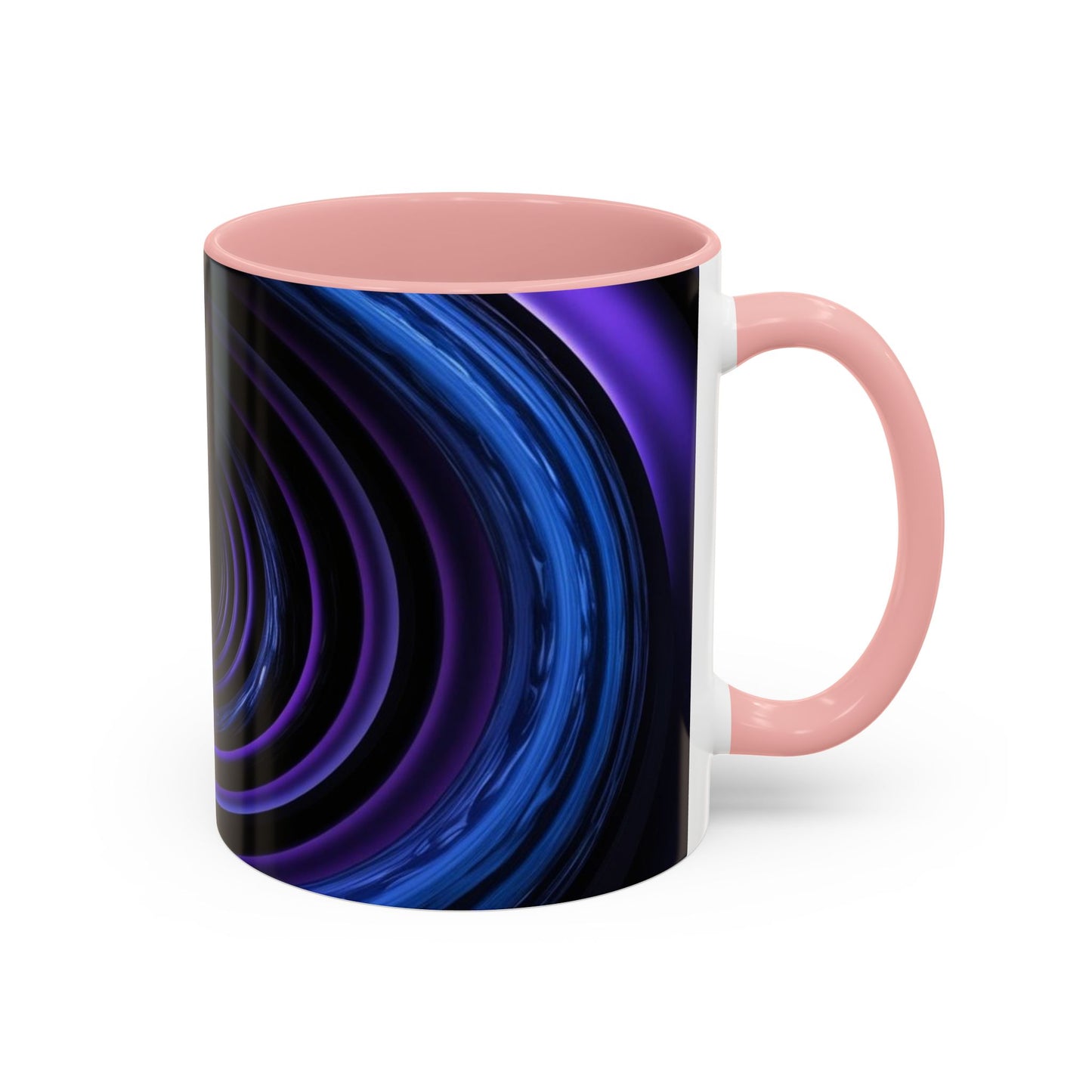 Optical Illusion Accent Mug – Ceramic Coffee Cup