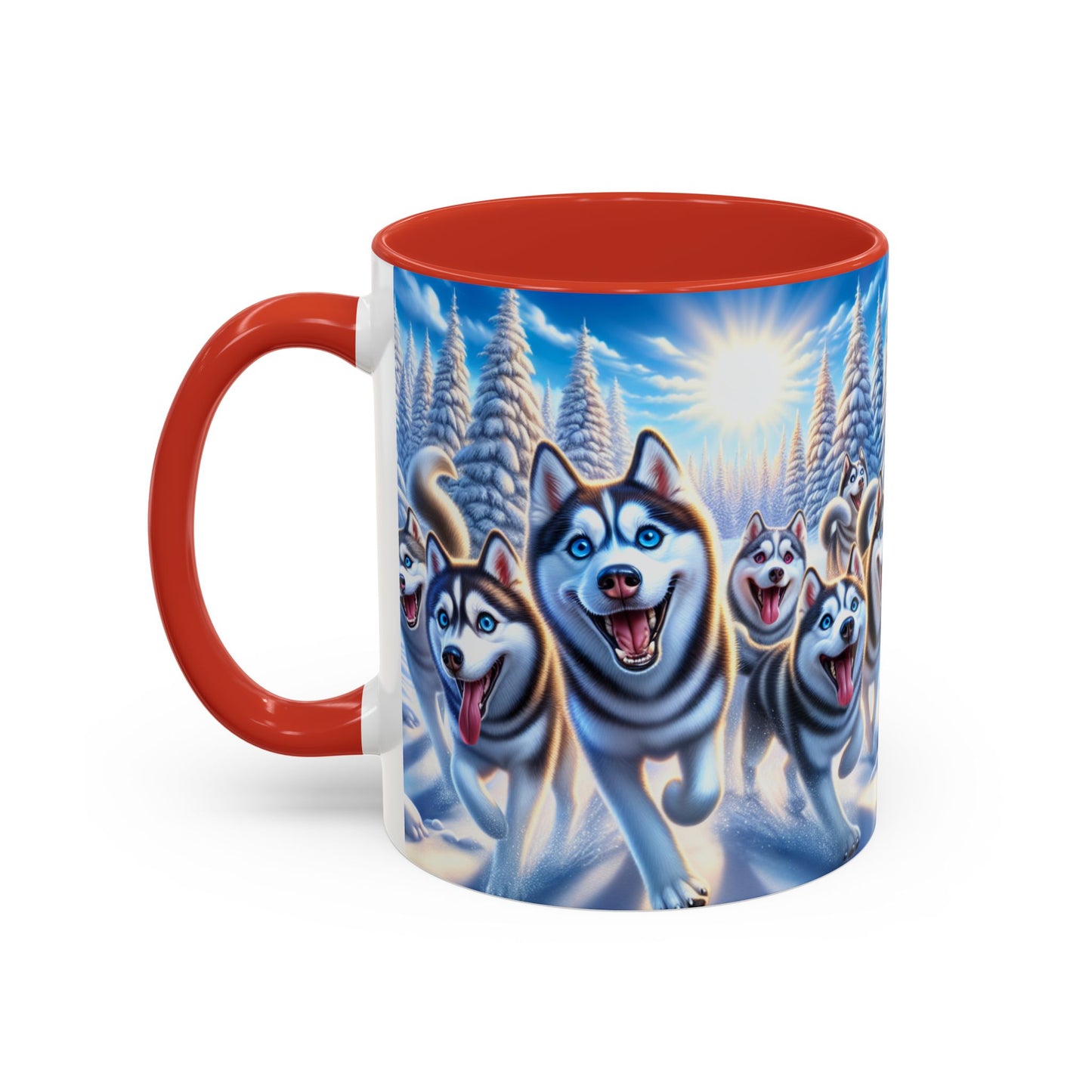 Siberian Husky Accent Coffee Mug - Perfect Gift for Dog Lovers