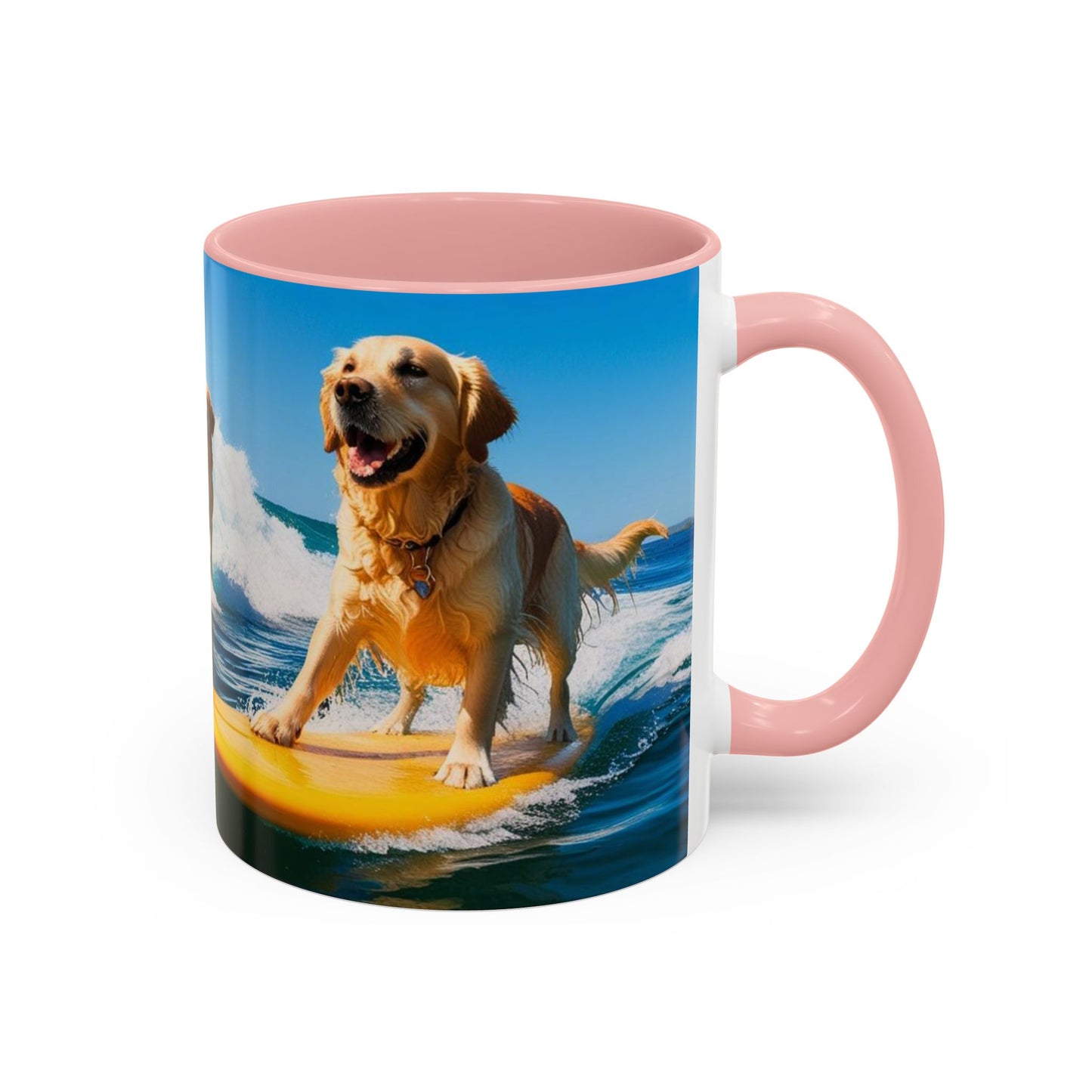 Mug à café Surf Dogs Accent - Cadeau idéal pour les amoureux des chiens