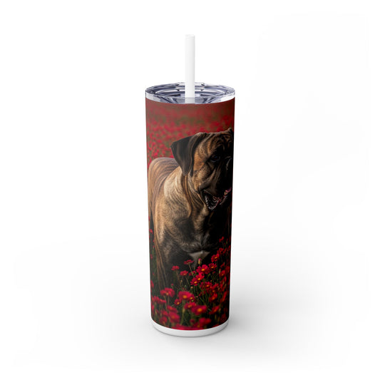 Bullmastiff Tumbler with Straw, 20oz