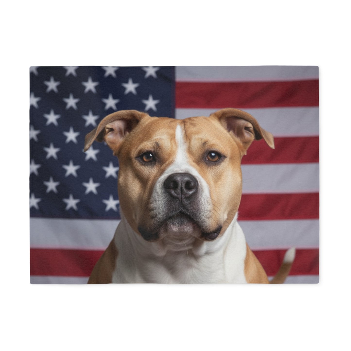 American Bully Patriotic Blanket