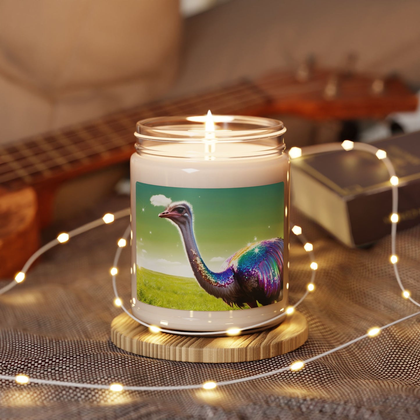 Rainbow Ostrich- Scented Soy Candle, 9oz