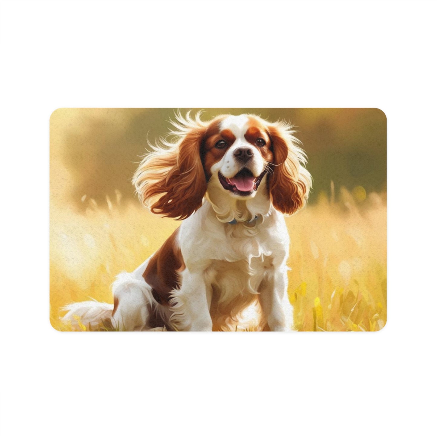 Pet Food Mat (12x18) - King Charles Spaniel