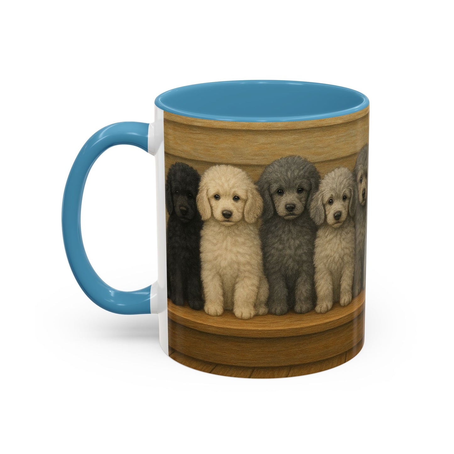 Mug à café décoratif avec motif chiots caniches - Cadeau idéal pour les amoureux des chiens