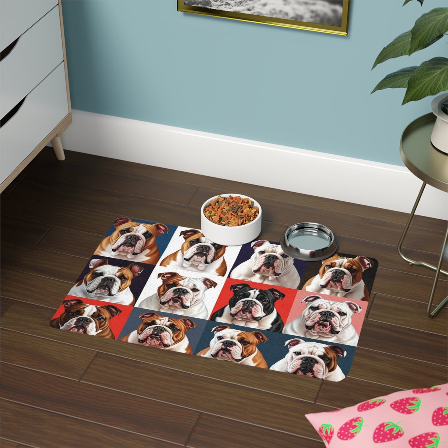 Pet Food Mat (12x18) - Bulldogs