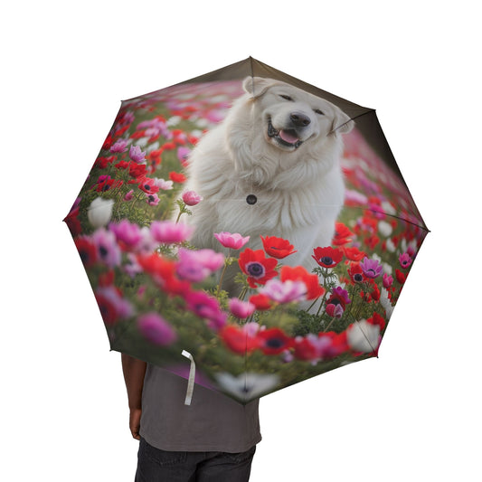 Maremma Sheepdog Semi-Automatic Foldable Umbrella