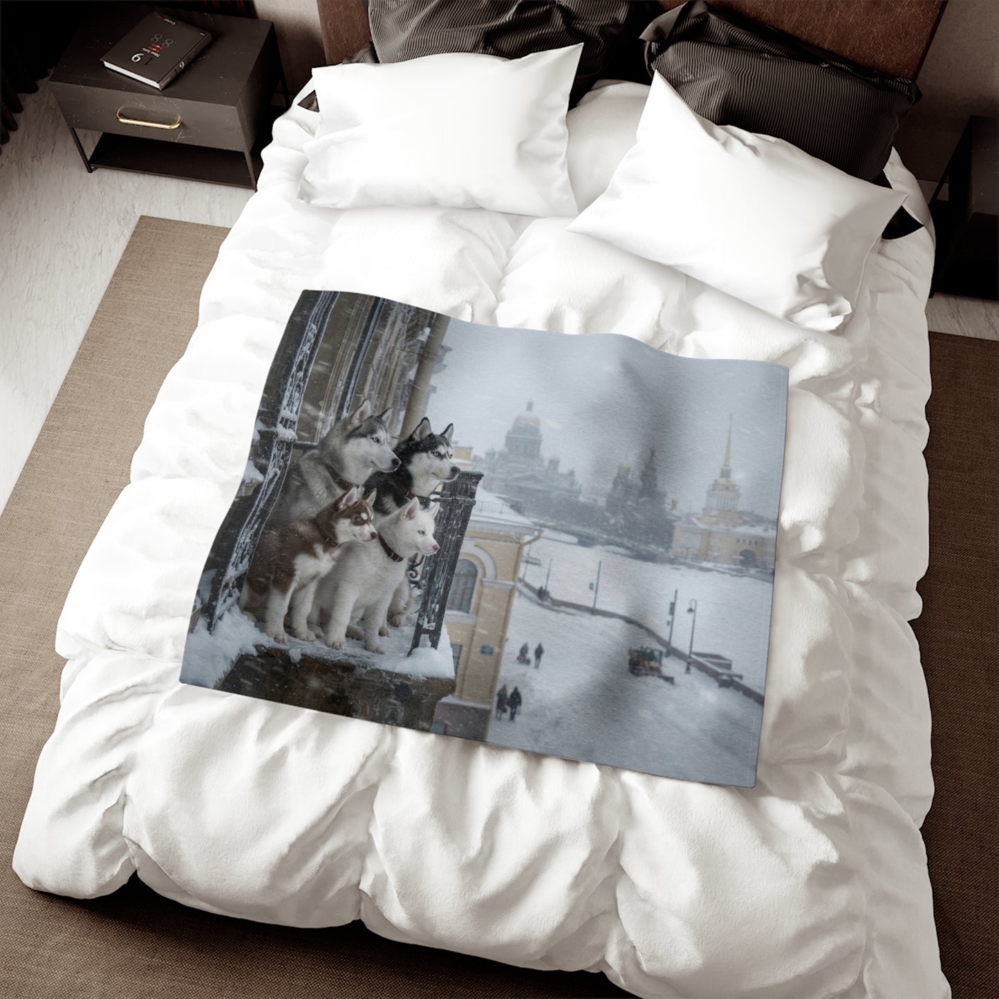 Siberian Husky Blanket