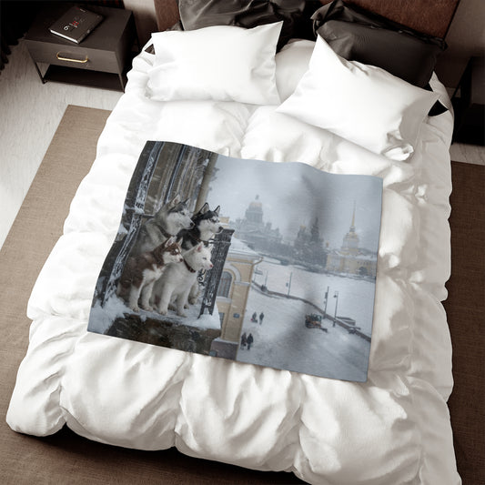 Siberian Husky Blanket