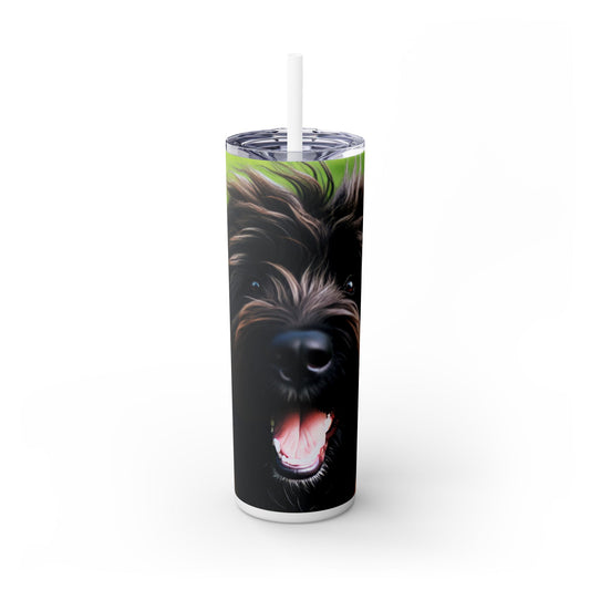 Bouvier des Ardennes Tumbler with Straw, 20oz