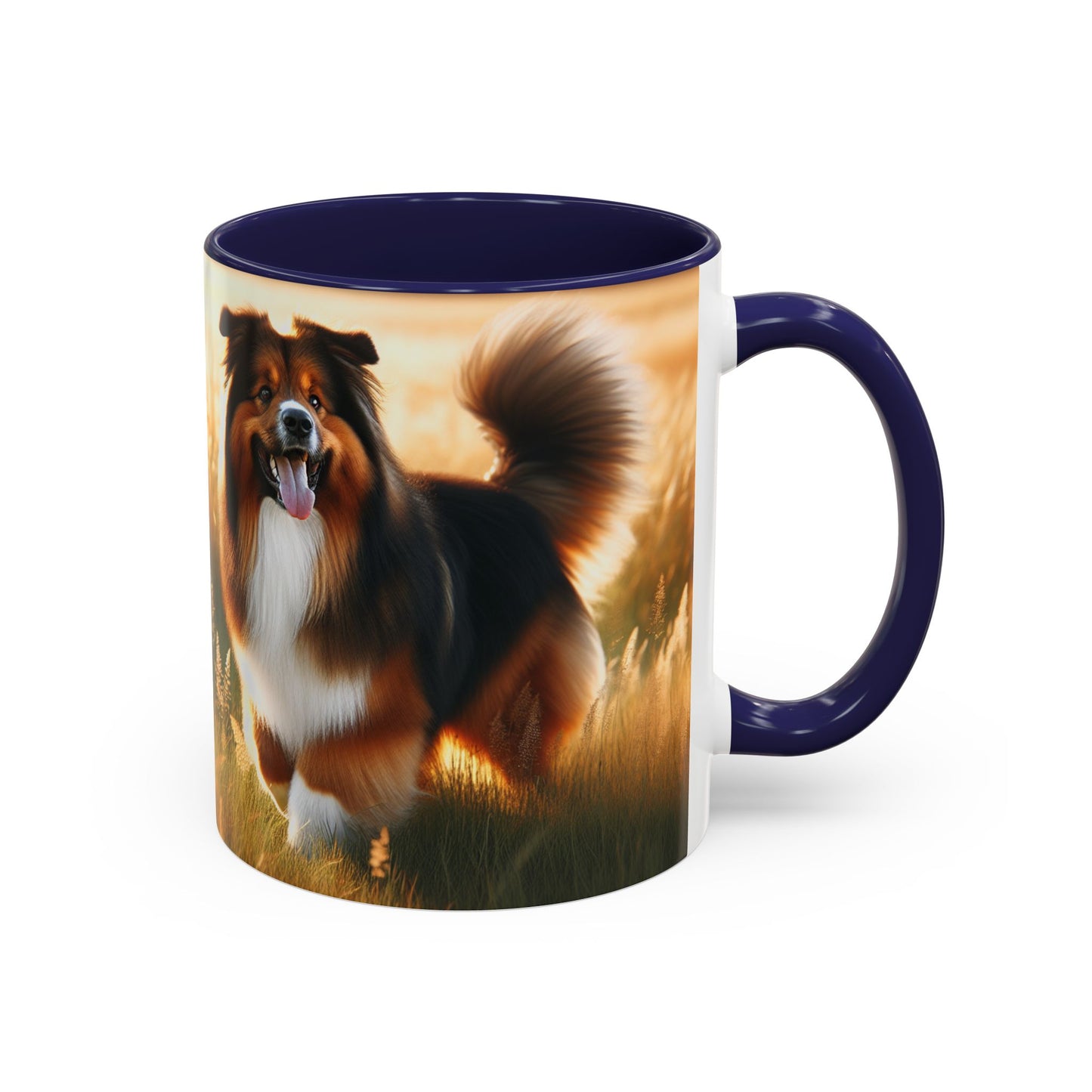 Bohemian Shepherd Accent Coffee Mug - Perfect Gift for Dog Lovers