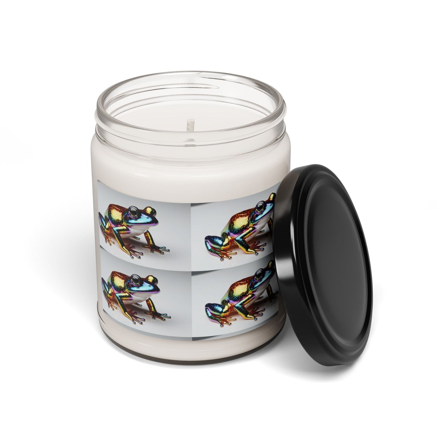 Rainbow Glittery Frog- Scented Soy Candle, 9oz