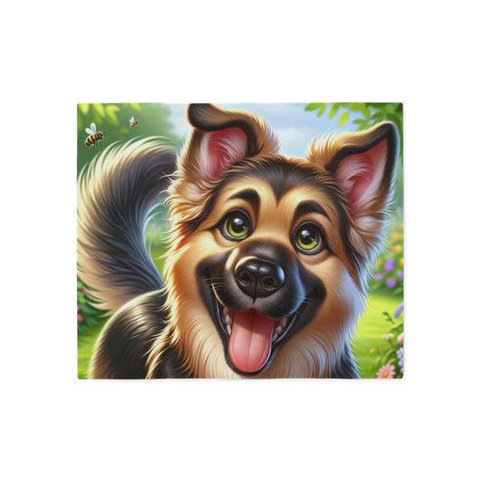 German Shepherd Sweatshirt Blanket